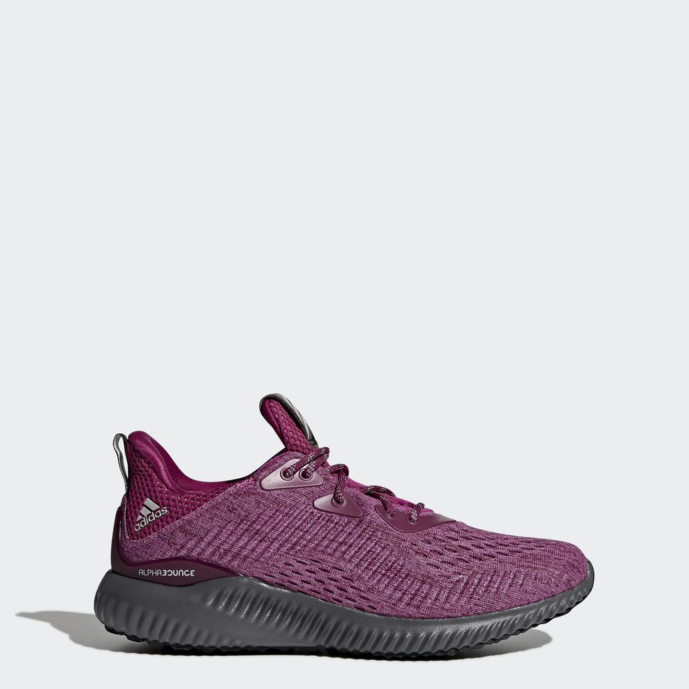 Adidas Alphabounce Em - παπουτσια για τρεξιμο γυναικεια - Μωβ/Γκρι,Μέγεθος: EU 36 – 54 2/3 (905AVPTS